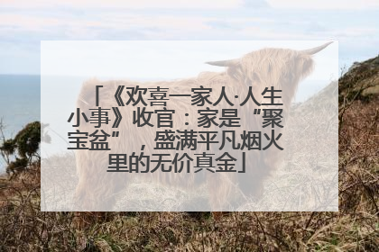 《欢喜一家人·人生小事》收官：家是“聚宝盆”，盛满平凡烟火里的无价真金