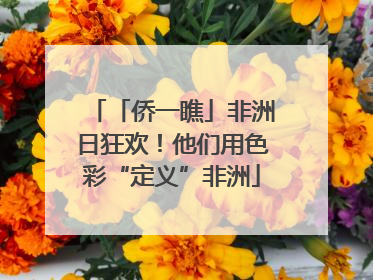 「侨一瞧」非洲日狂欢！他们用色彩“定义”非洲