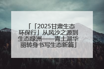 「2025甘肃生态环保行」从风沙之源到生态绿洲——青土湖华丽转身书写生态新篇