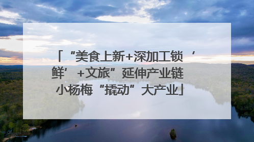 “美食上新+深加工锁‘鲜’+文旅”延伸产业链 小杨梅“撬动”大产业