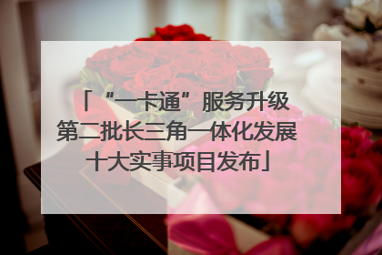 “一卡通”服务升级 第二批长三角一体化发展十大实事项目发布
