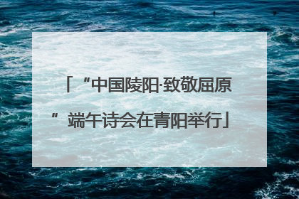 “中国陵阳·致敬屈原”端午诗会在青阳举行