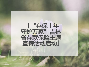 “存保十年 守护万家”吉林省存款保险主题宣传活动启动