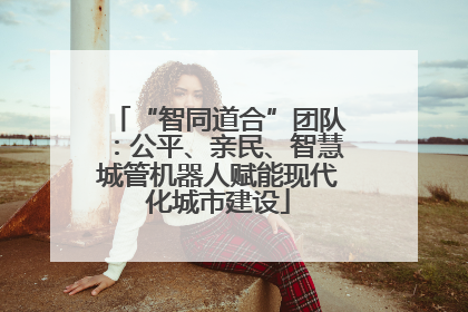 “智同道合”团队：公平、亲民、智慧城管机器人赋能现代化城市建设