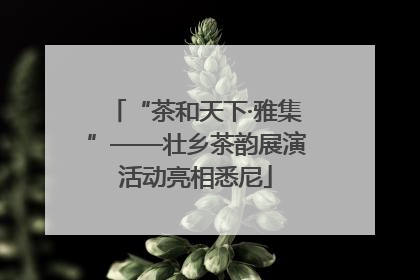 “茶和天下·雅集”——壮乡茶韵展演活动亮相悉尼