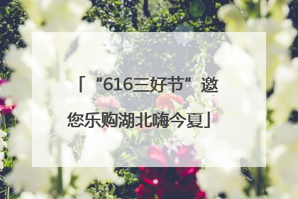 “616三好节”邀您乐购湖北嗨今夏
