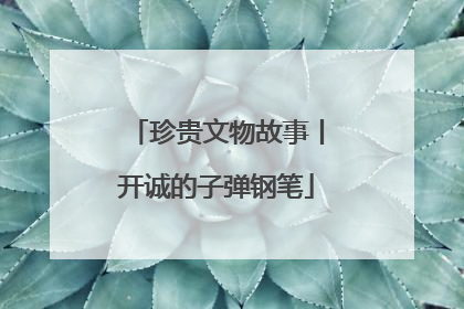珍贵文物故事丨开诚的子弹钢笔