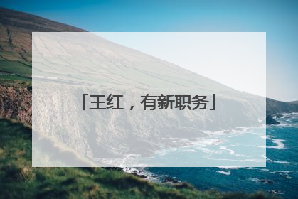 王红，有新职务