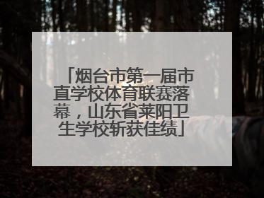 烟台市第一届市直学校体育联赛落幕，山东省莱阳卫生学校斩获佳绩