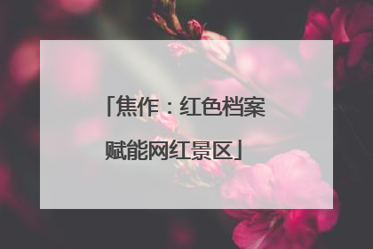 焦作：红色档案赋能网红景区