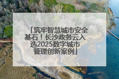 筑牢智慧城市安全基石！长沙政务云入选2025数字城市管理创新案例