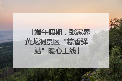 端午假期，张家界黄龙洞景区“粽香驿站”暖心上线