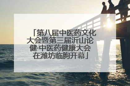 第八届中医药文化大会暨第三届沂山论健·中医药健康大会在潍坊临朐开幕