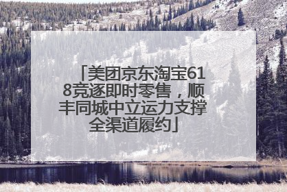 美团京东淘宝618竞逐即时零售，顺丰同城中立运力支撑全渠道履约