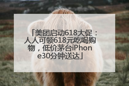 美团启动618大促：人人可领618元吃喝购物，低价茅台iPhone30分钟送达