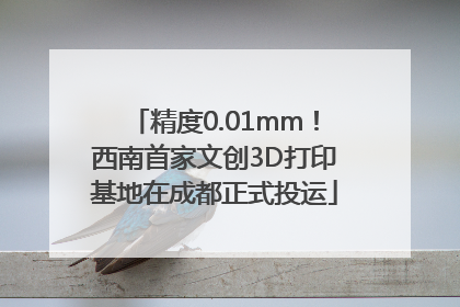精度0.01mm！西南首家文创3D打印基地在成都正式投运