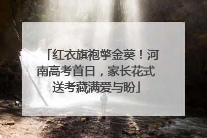 红衣旗袍擎金葵！河南高考首日，家长花式送考藏满爱与盼