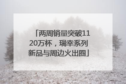 两周销量突破1120万杯，瑞幸系列新品与周边火出圈
