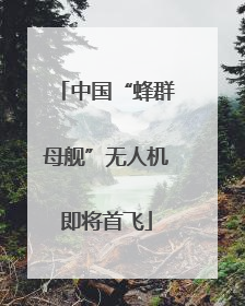 中国“蜂群母舰”无人机即将首飞