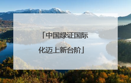 中国绿证国际化迈上新台阶