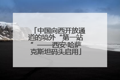 中国向西开放通道的境外“第一站”——西安·哈萨克斯坦码头启用