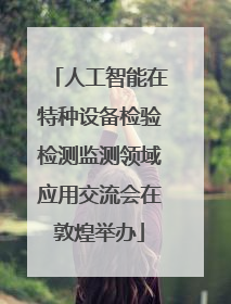 人工智能在特种设备检验检测监测领域应用交流会在敦煌举办
