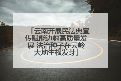 云南开展民法典宣传赋能边疆高质量发展 法治种子在云岭大地生根发芽
