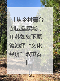 从乡村舞台到云端卖场，江苏如皋下原镇演绎“文化经济”双重奏