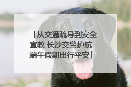 从交通疏导到安全宣教 长沙交警护航端午假期出行平安