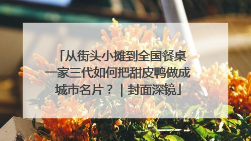 从街头小摊到全国餐桌 一家三代如何把甜皮鸭做成城市名片？｜封面深镜
