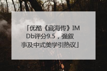 优酷《藏海传》IMDb评分9.5，强叙事及中式美学引热议