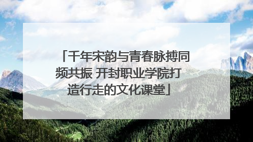 千年宋韵与青春脉搏同频共振 开封职业学院打造行走的文化课堂