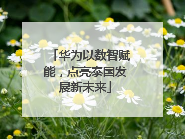华为以数智赋能，点亮泰国发展新未来