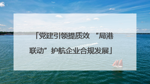 党建引领提质效 “局港联动”护航企业合规发展