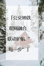公交地铁双网融合 联动护航“每一步”