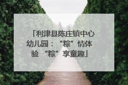 利津县陈庄镇中心幼儿园：“粽”情体验 “粽”享童趣