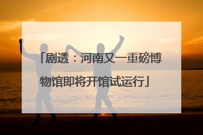 剧透：河南又一重磅博物馆即将开馆试运行