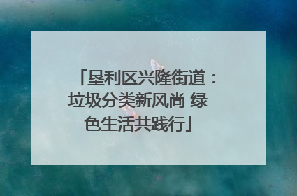 垦利区兴隆街道：垃圾分类新风尚 绿色生活共践行