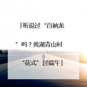 听说过“百衲龙”吗？黄湖青山村“花式”过端午