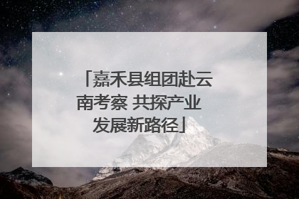嘉禾县组团赴云南考察 共探产业发展新路径