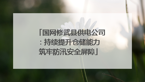 国网修武县供电公司：持续提升仓储能力 筑牢防汛安全屏障