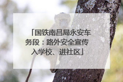 国铁南昌局永安车务段：路外安全宣传入学校、进社区