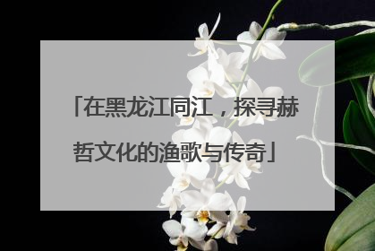 在黑龙江同江，探寻赫哲文化的渔歌与传奇