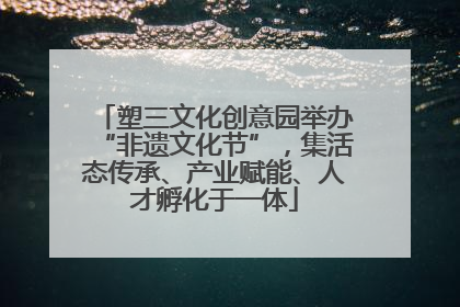 塑三文化创意园举办“非遗文化节”，集活态传承、产业赋能、人才孵化于一体