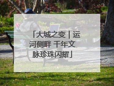 大城之变｜运河侧畔 千年文脉珍珠闪耀