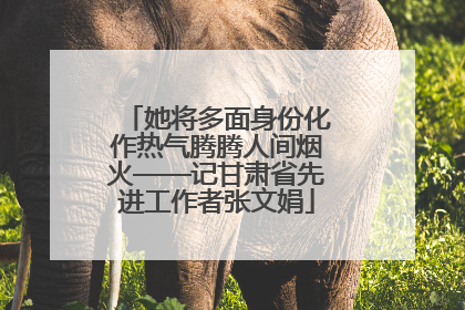 她将多面身份化作热气腾腾人间烟火——记甘肃省先进工作者张文娟