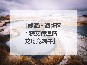 威海南海新区：粽艾传温情 龙舟竞端午