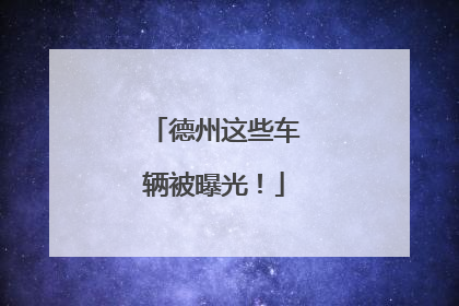 德州这些车辆被曝光！