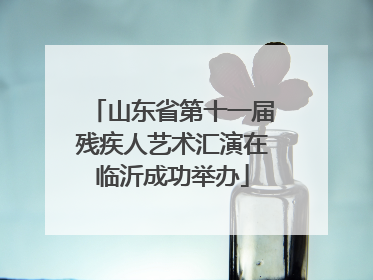 山东省第十一届残疾人艺术汇演在临沂成功举办