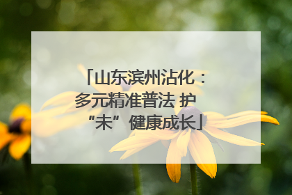 山东滨州沾化：多元精准普法 护“未”健康成长